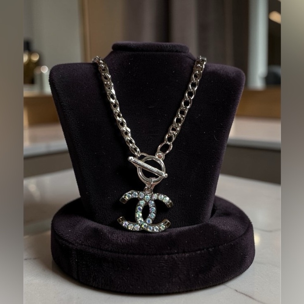 Custom Zipperpull pendant toggle necklace